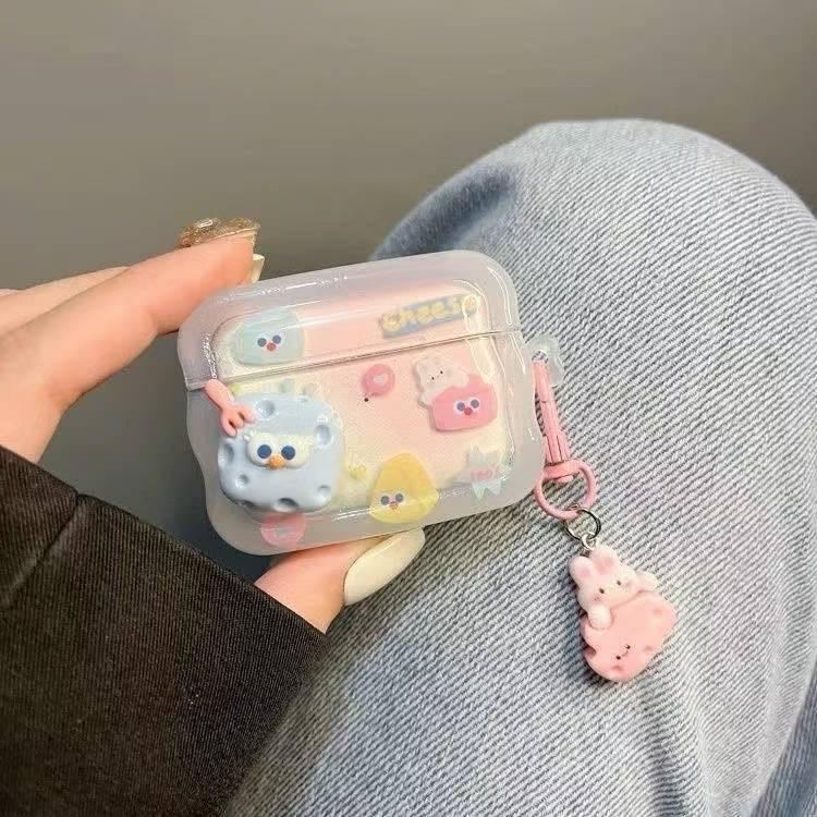 Blue cheese for AirPods pro1 apple bluetooth wireless 1/1/1 generation earphone cover cute pendant female