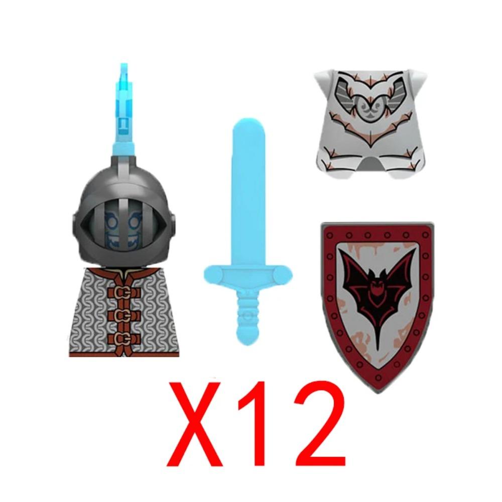 Medieval Military Building Blocks Solider Figures Gifts Weapons Shields Helmets Lionheart Teutonic Knights Militiaman Farmer MOC