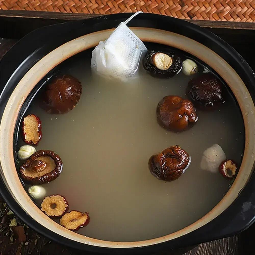 100 STÜCKE Einweg-Teebeutel Vliesstoff Teebeutel mit Kordel Küchen-Teezubehör Kaffee loser Tee Gewürzbeutel Großhandel