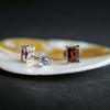 Серебряные серьги с натуральным гранатом 2.444ct (2204305)