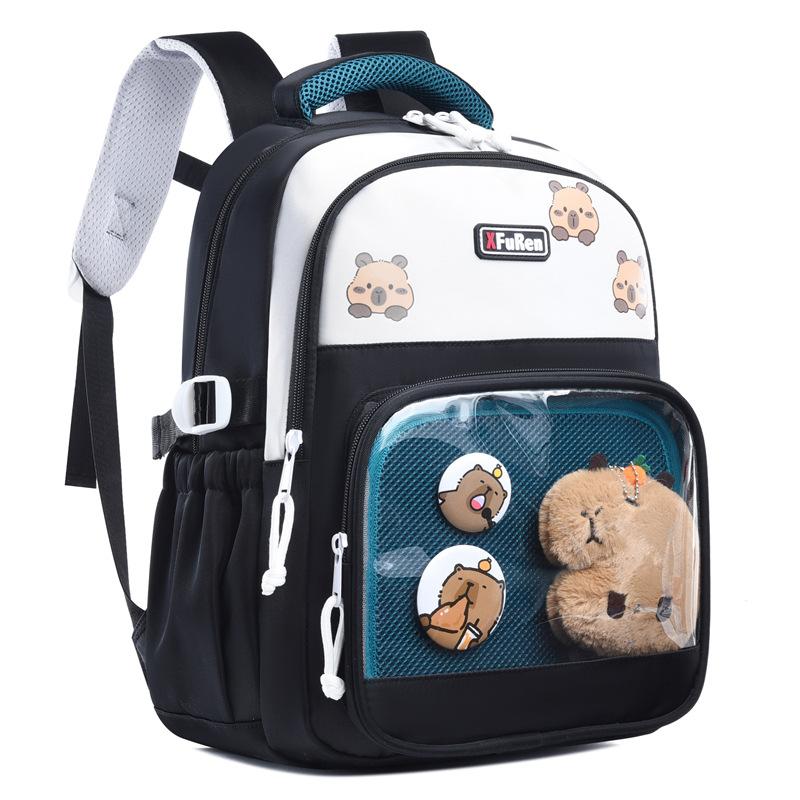 High Value  Large Capacity  Schoolbag  Girls' Casual and Cute Pain Bag Kindergarten Student Backpack