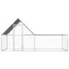 VidaXL Poulailler 4 x 2 x 2 m Acier galvanisé