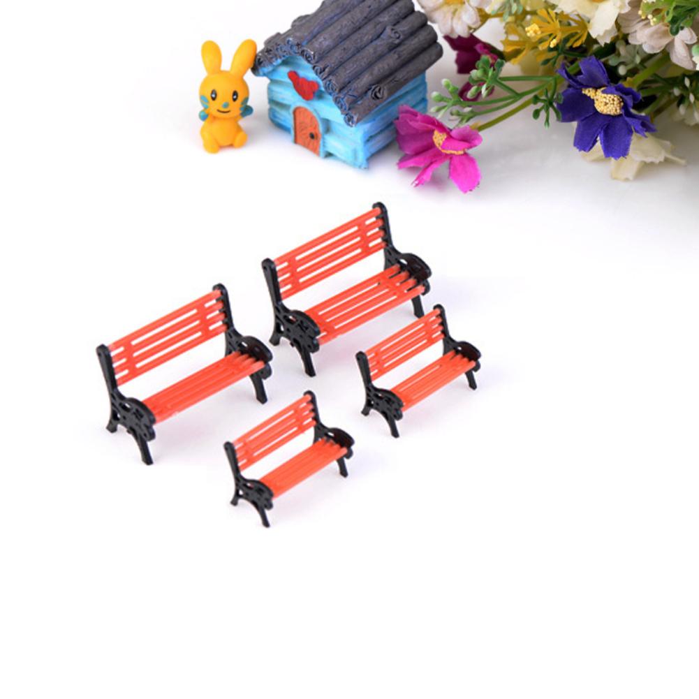 Miniature Park Benches Model Chair Settee for Sand Table Simulation Landscape Train Landscape Railroad Scenery Layout Mini Garden Ornament