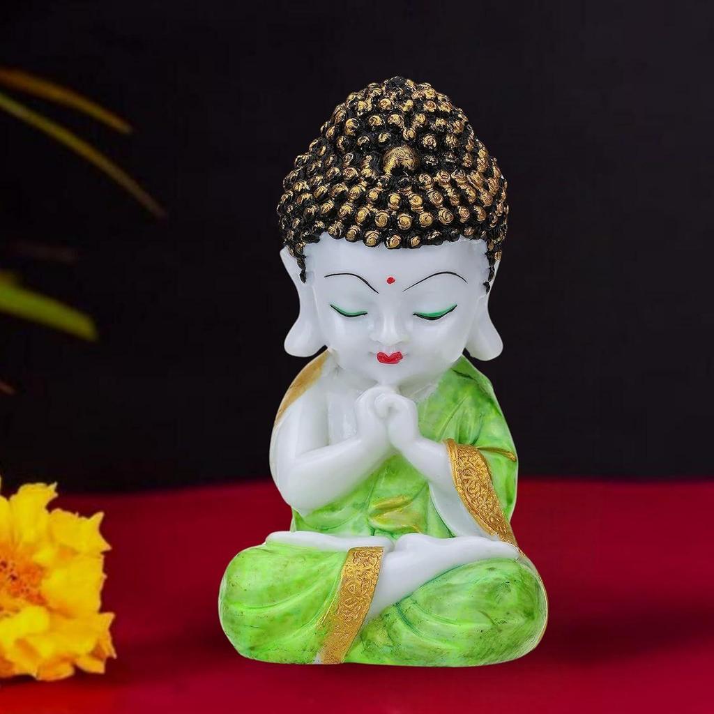 Полирезиновая статуэтка Будды Декоративная фигурка Маленький Будда-монах