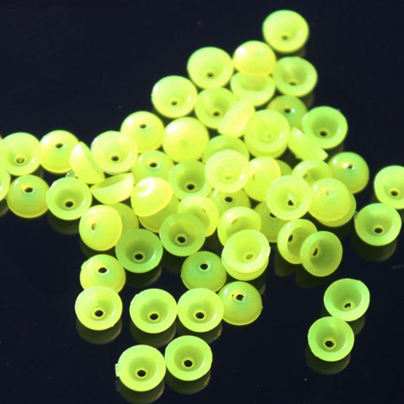 100pcs Half Round Stopper Beads For Sea Fishing Floating Tackle Accessories Tools