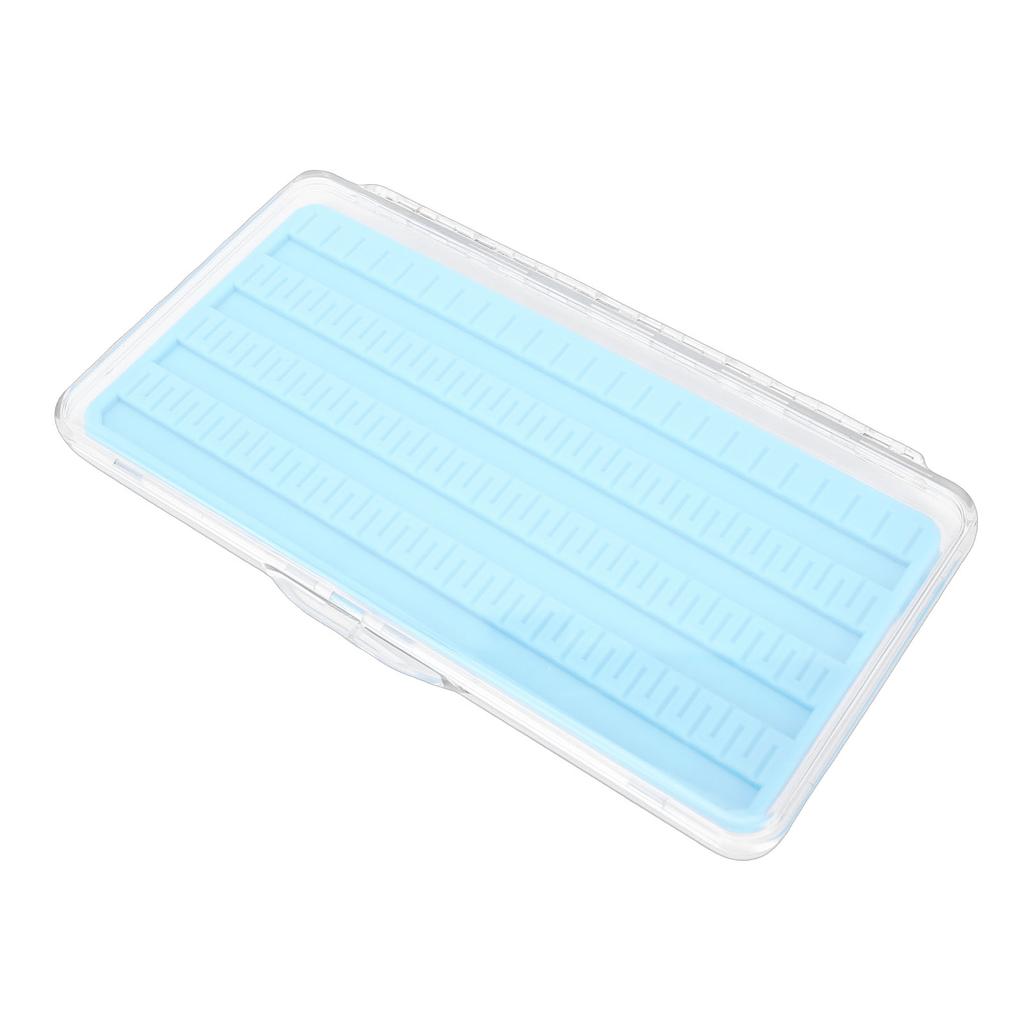 Fliegenfischerbox Magnetverschluss Easy Grip Klarsichtdeckel Einschichtige Fliegenbox mit Silikonpad L