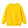 Children's Solid Color Plush Sweatshirt - Long Sleeve Autumn/Winter T-shirt for Kindergarten with Custom Logo Option