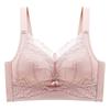 Large-sized Bras Women's Thin Underwear Women's Full-cup Bras Without Underwire Breast Retraction Gathering and Adjustable Bras Push Up Bra