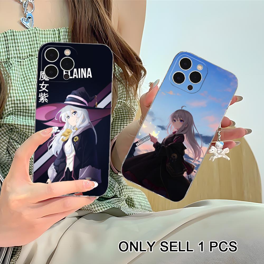 Wandering Witch Elaina Clear TPU Mobile Case for iPhone 17 16 15 14 13 12 11 X XR XS Air Pro Max Plus Mini Colorful Cover
