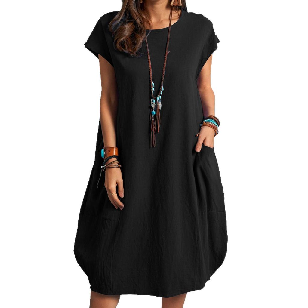 Elegantes Sommerkleid für Damen mit Taschen - Bequem und Hochwertig