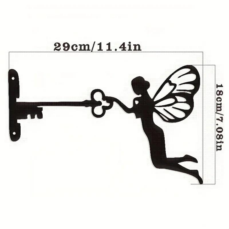 1pc Fairy Tale Elf Tree Steel Silhouette Wall Art for Home Garden Decoration - Unique Housewarming Gift Idea Wall Decor