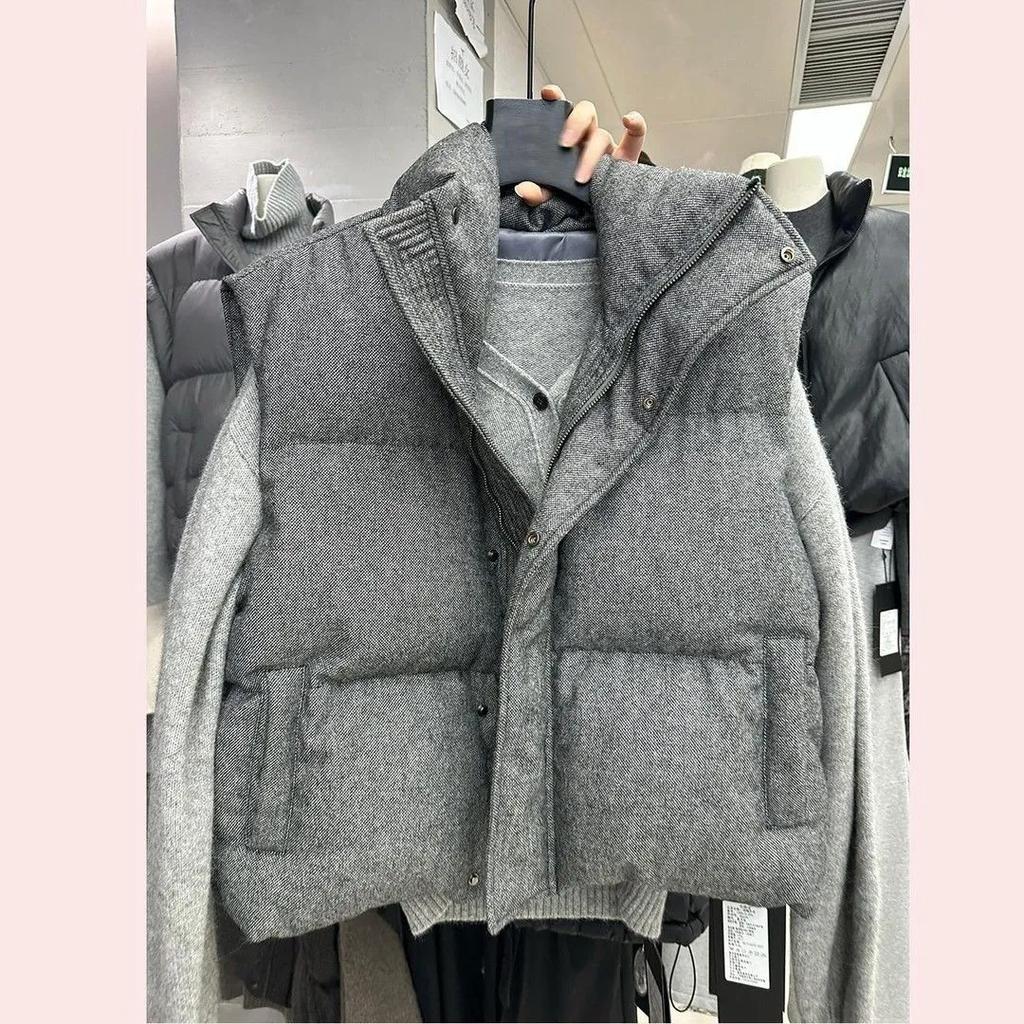 Korea Chic Streetwear Personalizovaná vesta Krátké parky Ležérní Elegantní kabát Pokročilá High Street Móda Univerzální Dámská bunda