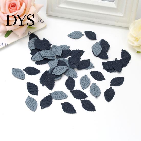 Fresh-keeping 100Pcs Artificial Leaves Realistic Colorful Versatile Simulation Embossing Mini Fabric Photography Props Tree