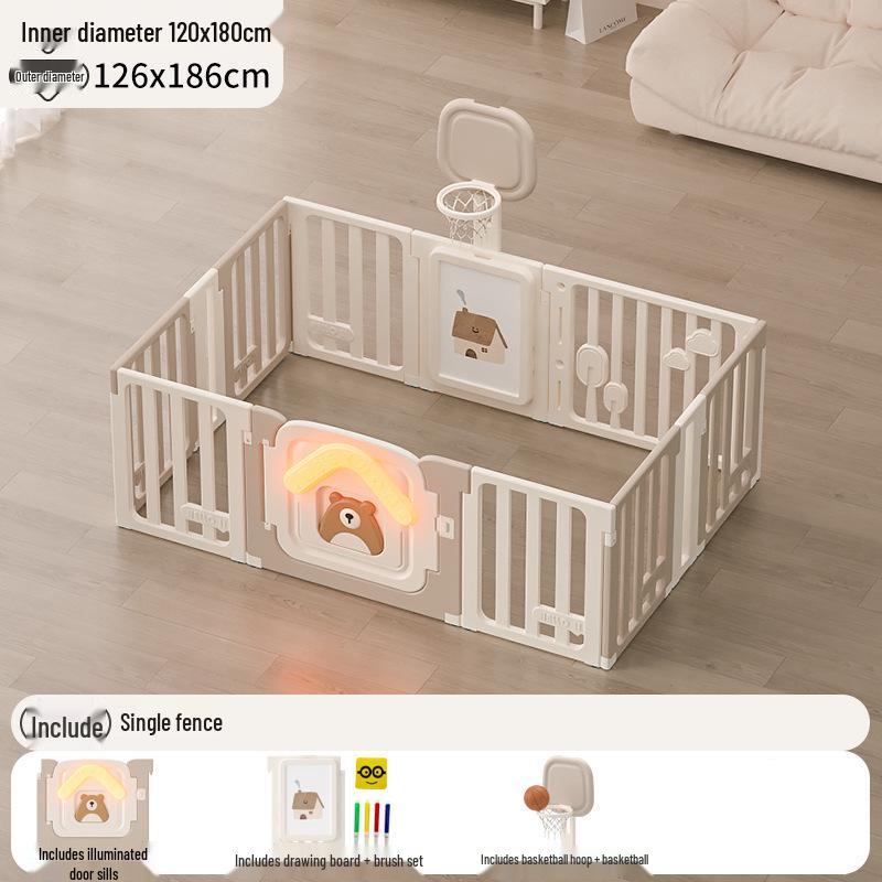 Kompakter Baby-Laufstall: Sichere Indoor-Krabbelmatte zum Kinderschutz im Wohnzimmer