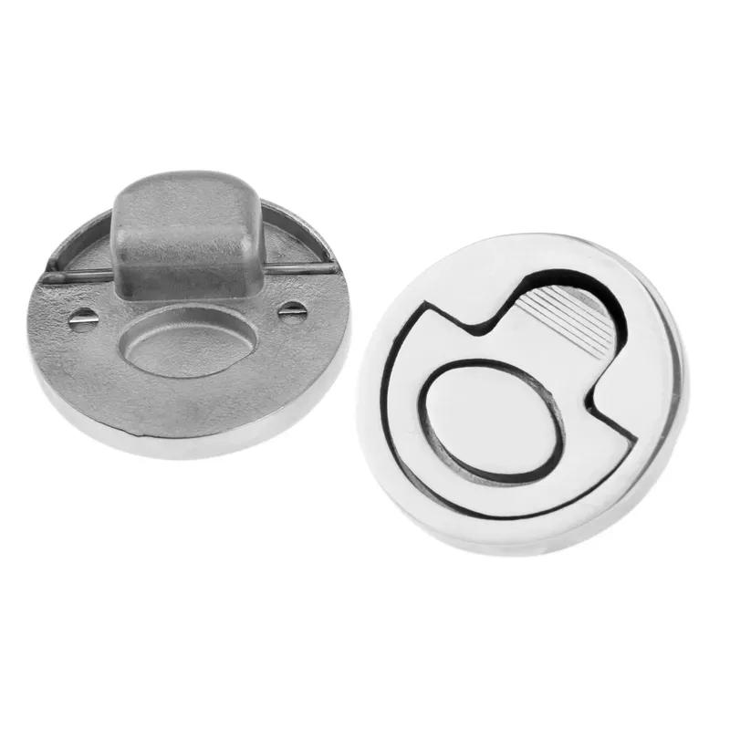 1pc Yacht Boat Cabin Recessed Flush Pull Lift Handle Ring Round Hatch Latch Floor Buckle Marine 316 Stainless Steel Yacht Locker