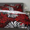 Red Black White Flower Chrysanthemum Duvet Cover With Pillow Case Custom 3Pcs Bedding Set Quilt Cover Double Bed Home Textile