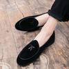 Fashion Men Fashion Dress Shoes European Styl One Step Comfortable Business Brand Le Fu Shoes Luxury Social Shoes Size 38-44 Men Shoes