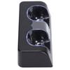 Remote Battery Charger with Power Cord Stable Portable Dual Charging Station Dock for Wii Game Remote Control Battery
