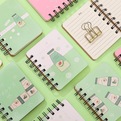 Cartoon Cute Coil Portable Notebook Notebook Pockets This Korean Small Fresh Notebook