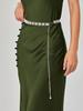 Rhinestone Waist Chain Metal Accessories Belt With Skirt Dress Waist Chain Decoration Thin Belt Tide