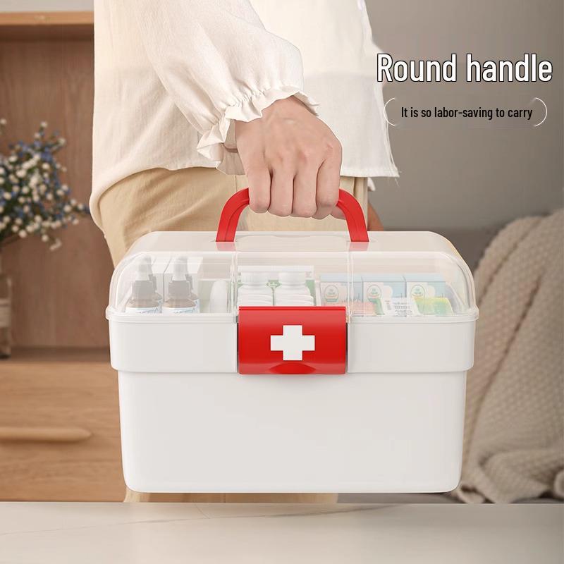 Family First Aid Kit: Essential Medicine Storage Box for Dorms and Homes