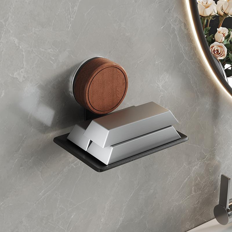 Suction Cup Soap Rack Toilet Non-punching Wall Hanging Drain Soap Holder Washstand Bathroom Wall Soap Box