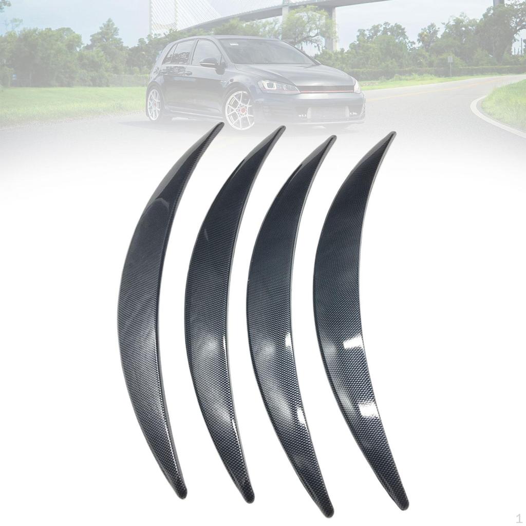 4 Stück Auto-Rad-Augenbrauenbogen-Zierleisten, einfaches Installationszubehör