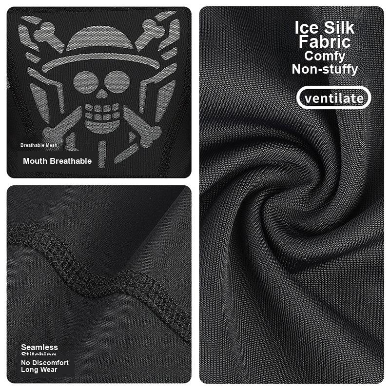 Cycling Head Mask Mesh Ice Silk Thin Full Face Sun Protection Helmet Liner Skull Mask for Summer Outdoor Sports