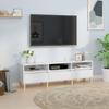 Vidaxl TV Cabinet, White, 150X30X44.5 Cm, Wood-Based Material