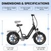 KINGBULL LITERIDE 2.0 500W City Commuter Electric Bike, 20 inches, maximum load capacity 180 kg, maximum range 90 km.