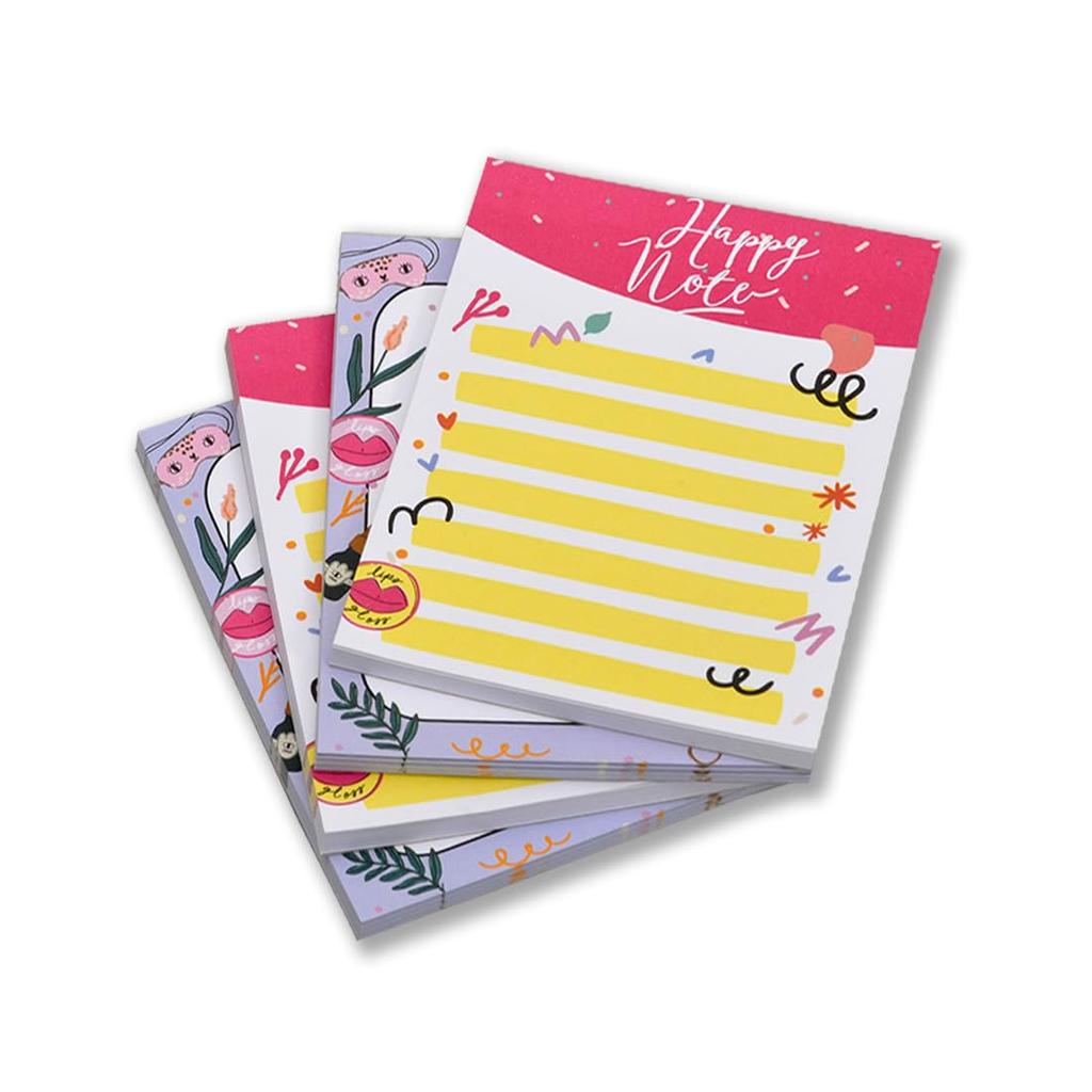 COI Desk Notepad, to Do List Planner, 50 Tear Off Sheets for Grocery, Shopping, Reminder, Checklist Set of 4