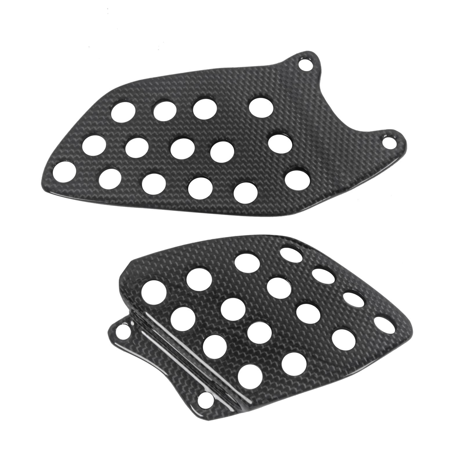Для Honda CBR1000 CBR 1000 2004 2005 2006 100% Углеродное волокно Обычное плетение Защита пятки мотоцикла Пластина задней подножки Защита подножки Gloss Plain