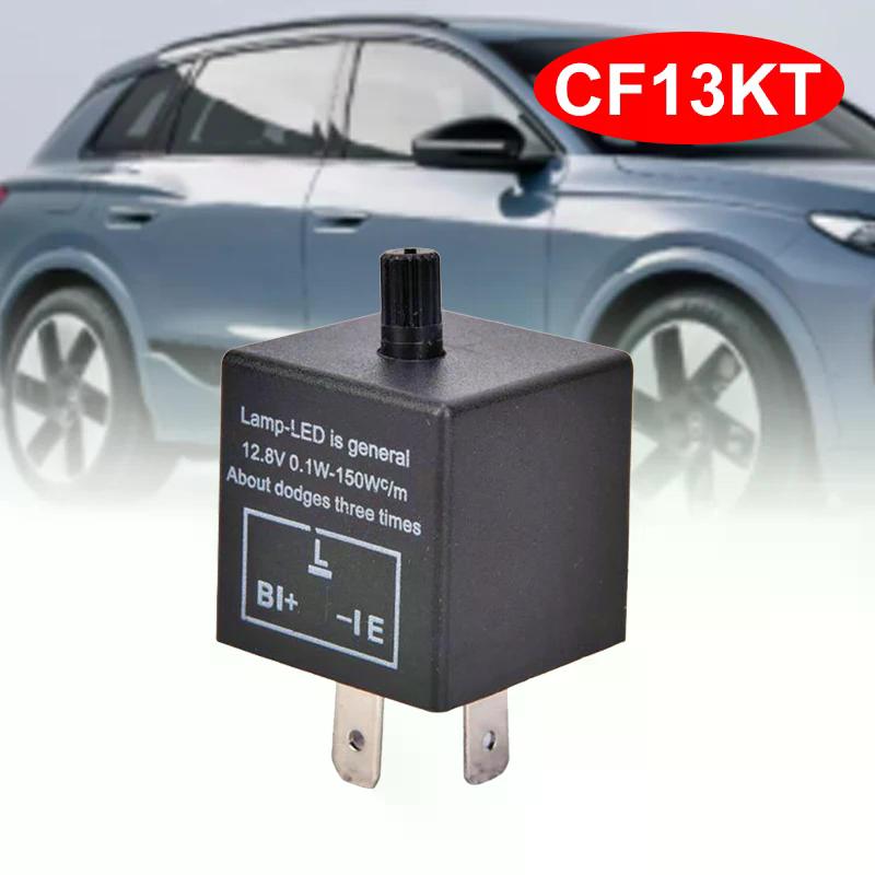 12V/24V 3-Pin 4Pin 5Pin LED Adjustable Car Flasher Flash Relay For Turn Signal Light CF13 80A/100A Automotive Van Boat Relays