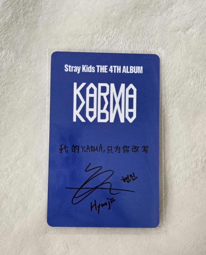 [USED] Stray Kids KARMA KMS Trading Card Hyunjin