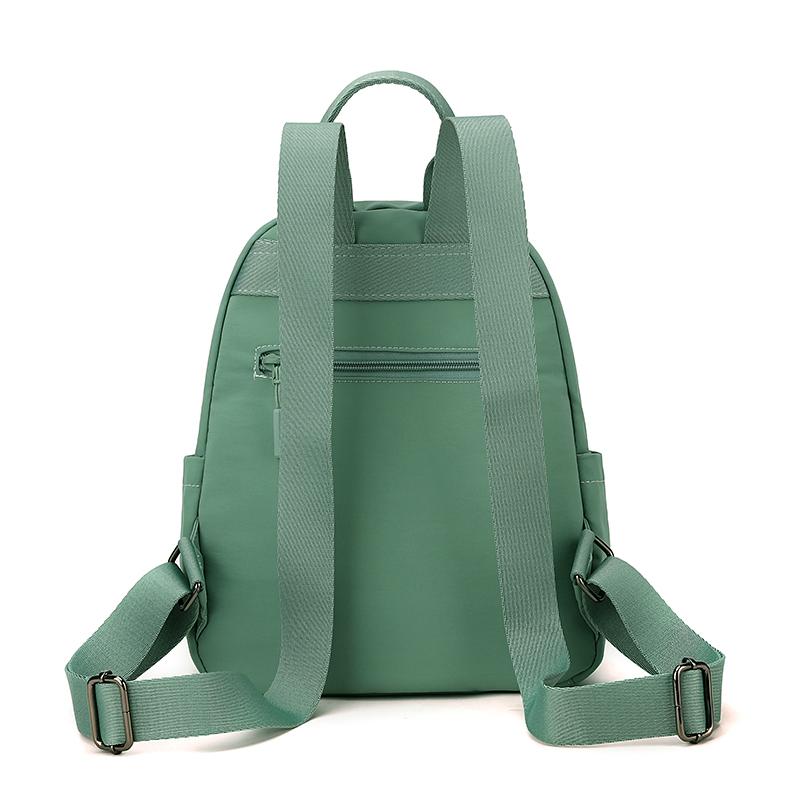 Solid Color Women's Backpack Student Schoolbag