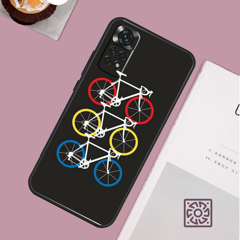 Mountain Bike Cycling Art Phone Case For Xiaomi Redmi Note 13 12 12S 12C 13C 10 10C 9 9C 10S 11S 11 Pro Soft Cover