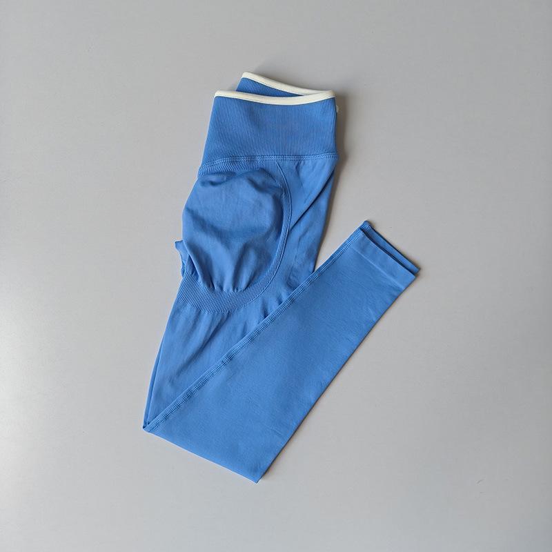 Women's Color Block High-Waisted Tummy Control Yoga Pants