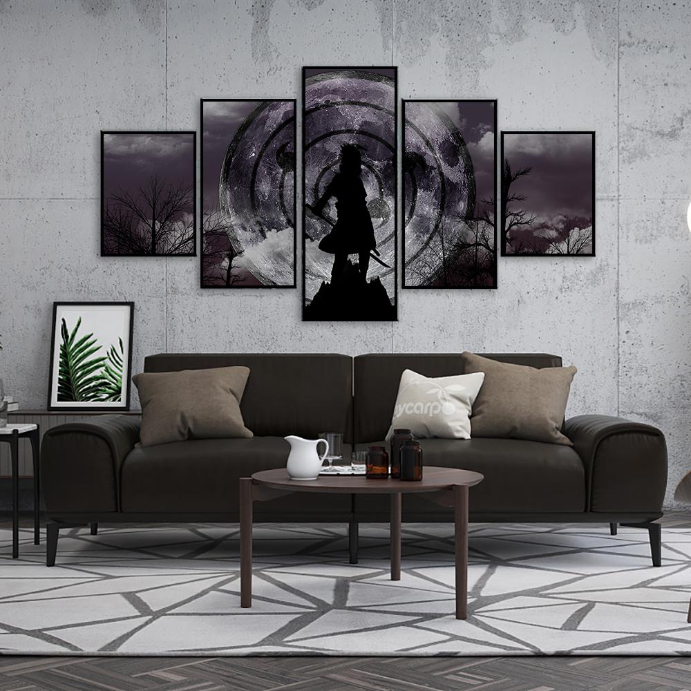 5 poze Poster Sasuke Ltachi Personaj Pictură decorativă Cameră pentru copii Imprimări artistice Modern Home Decor Pânză Pictură fără cadru