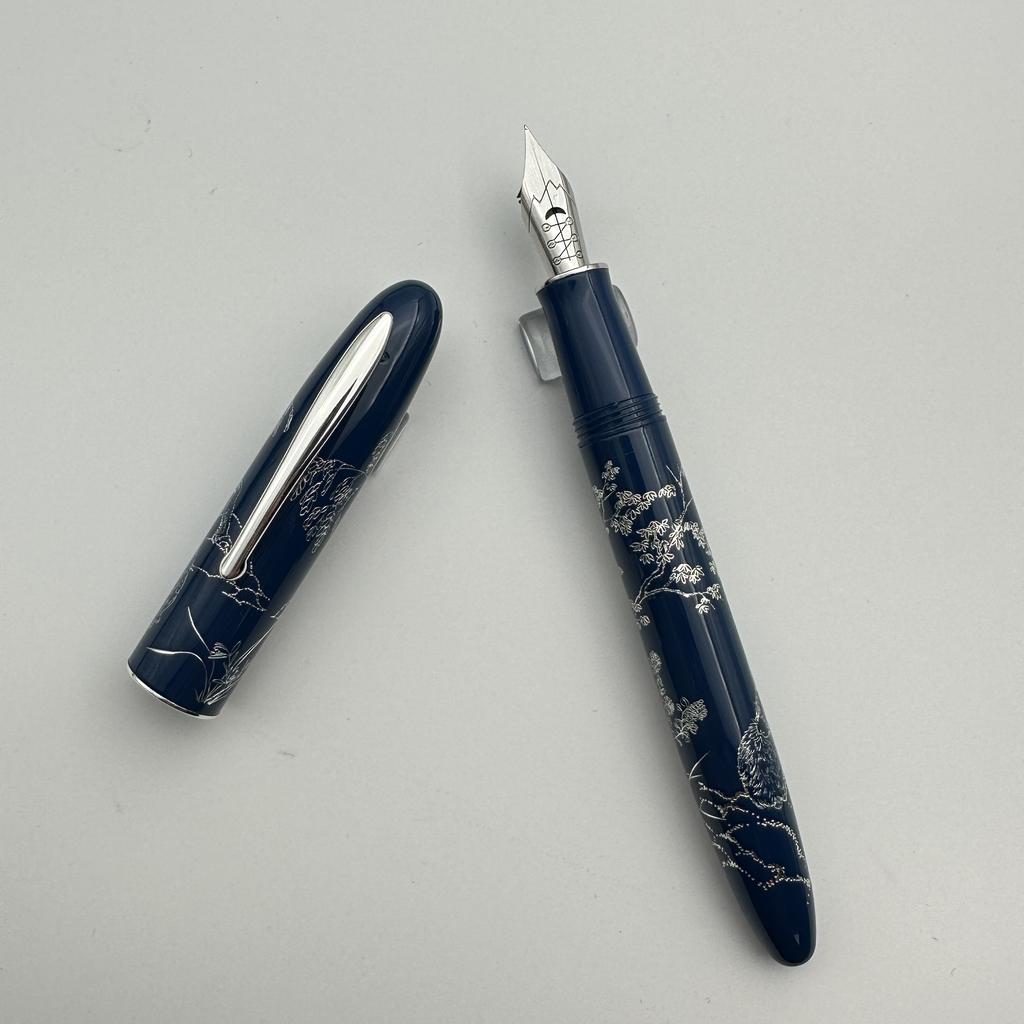 Pennino Flessibile Hongdian N23 Penna Stilografica Edizione Limitata Anno del Coniglio Penna con Pennino Flessibile Morbidezza Flessibile Penna da Scrittura Modifica Business ES ER