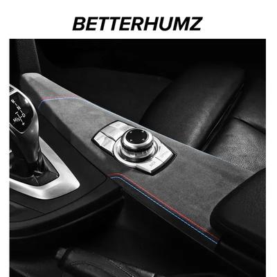 Car Multimedia Knob Panel Center Console For BMW F30 F32 F34 Made of Alcantara Trim Cover Performance Sticker Interior Accessory