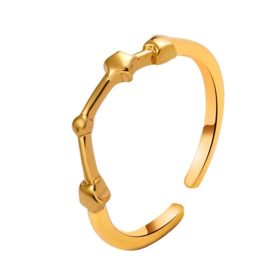 

Student Ring Electroplated Finish Adjustable Opening Design Star Symbol Ring Couple Matching Ring Aquarius