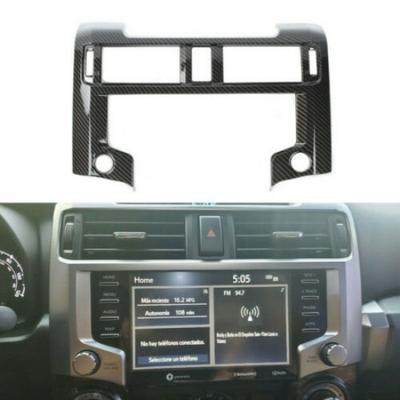 Carbon Fiber Central Navigation Dashboard Frame Cover Trim Bezel for 4Runner 20+