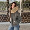 Fur Collar Down Cotton Clothes Women's New Loose and Thickened Winter Warm Cotton-padded Coat
