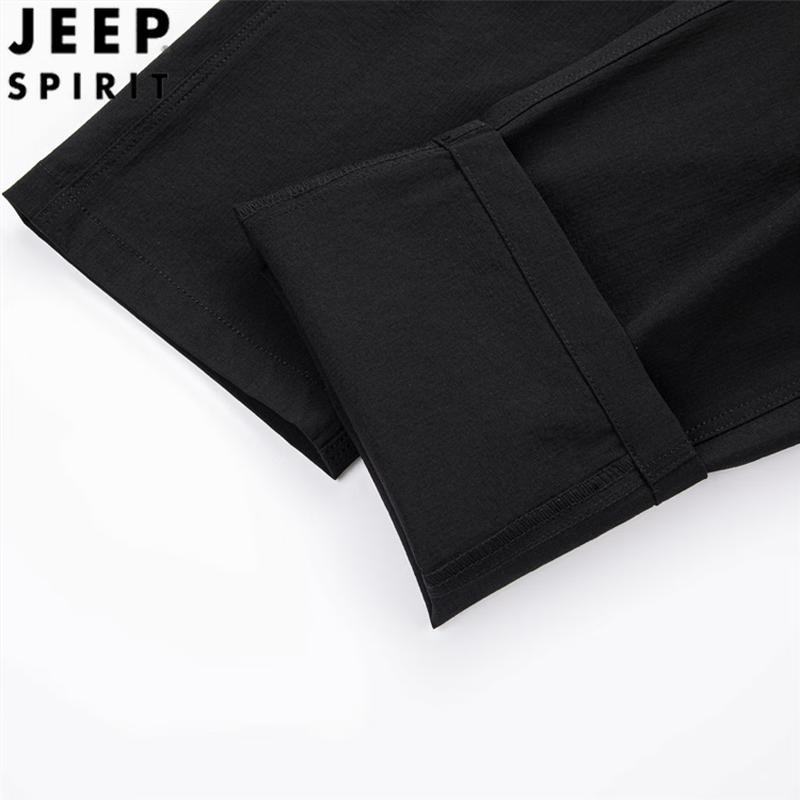 JEEP SPIRIT Men's Spring Summer Thin Loose Straight-leg Casual Pants