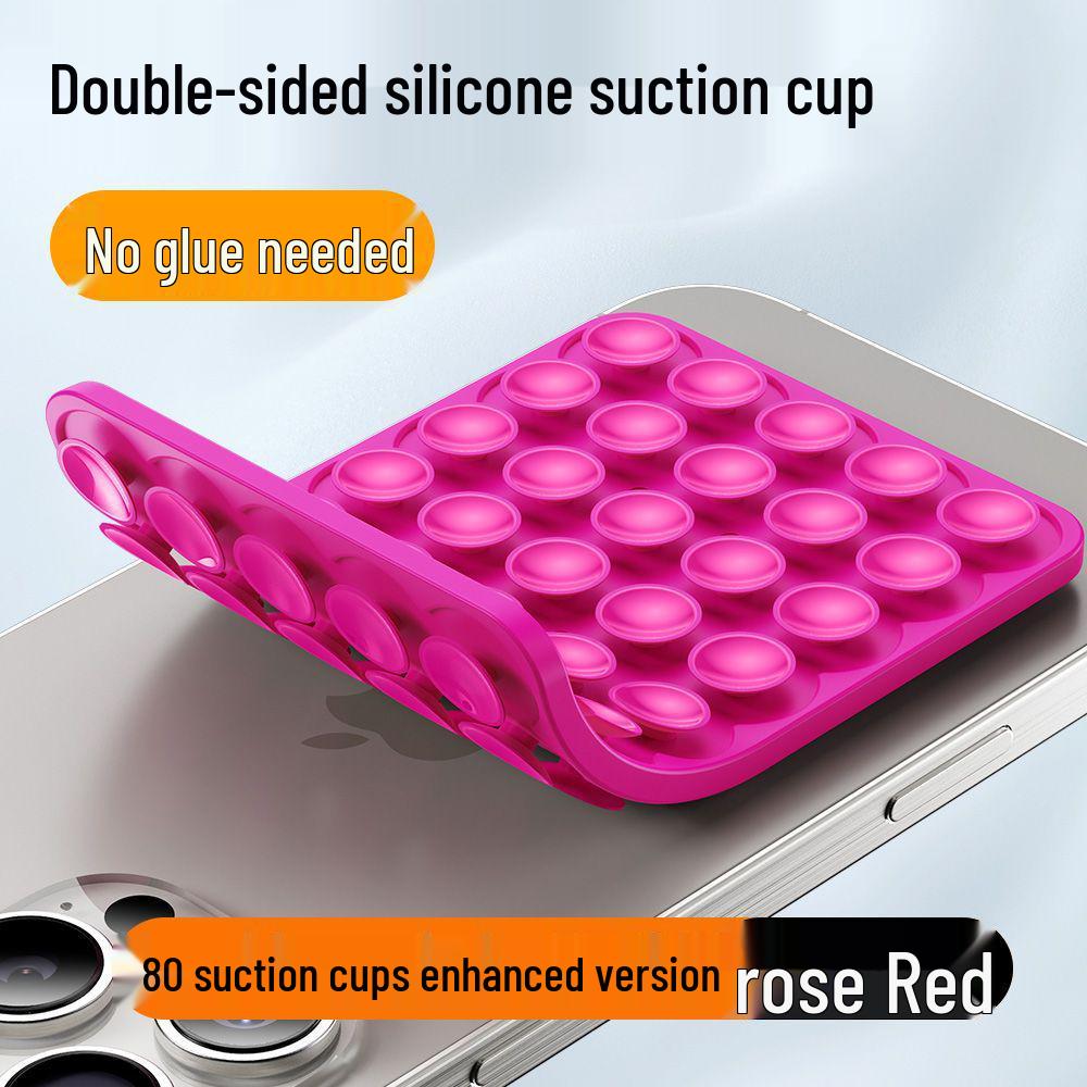 High-Performance, Double-Sided Silicone Suction Cup: Wind-Proof, Multi-Functional, Case-Compatible for Phones and Tablets
