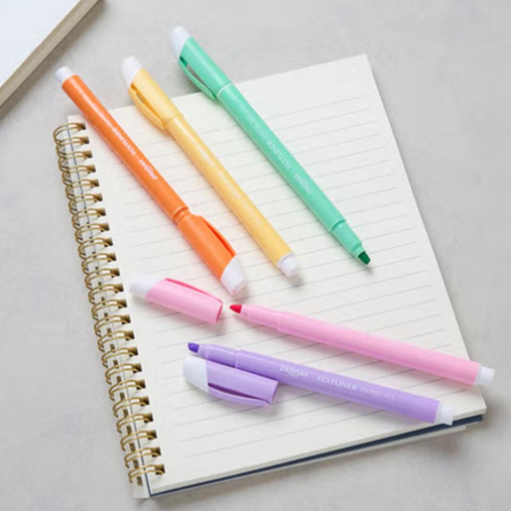 5 surligneurs pastel 4 mm doux