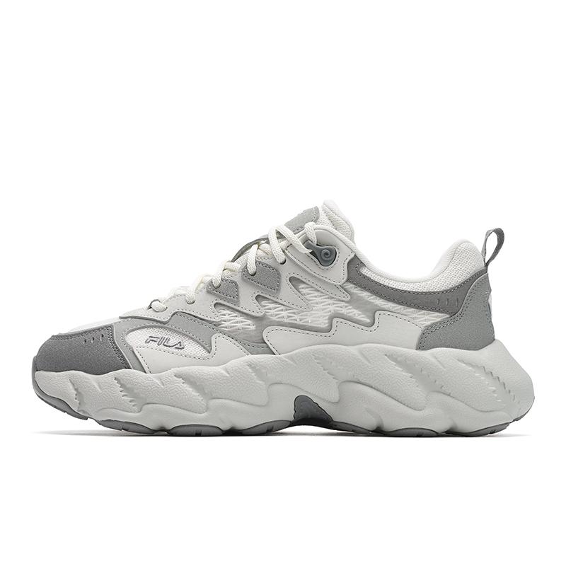 New FILA Fern2 Fern Sneakers 2 Abrasion Resistant Low Top Casual Shoes Men's White Gray F12M511101FCW