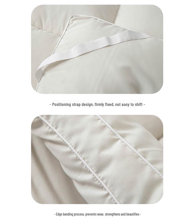 Solid Color Soft Cotton Quilt Mattress Sheet for Full Bed - Skin-Friendly and Ideal for Dorms