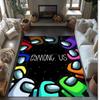 Tapis en Velours Cristal Among Us, Tapis Doux Antidérapant en Velours Cristal pour Salon Chambre Décoration de Maison
