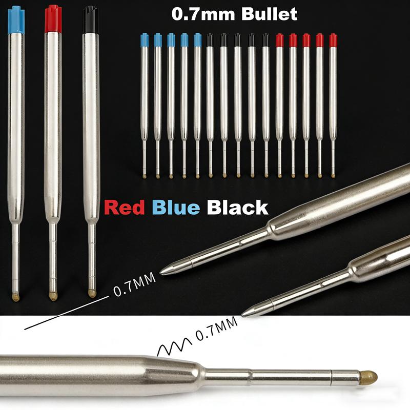 5-20pcs L:3.9 In/99mm Ballpoint Pen G2 Refills for Medium Point Blue Red Black Ink Rods for Office Stationery School Supplies
